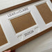 Close-up brown frame, heart-shaped and multipicture mount - Azana Photo Frames